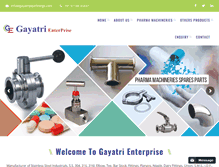 Tablet Screenshot of gayatripipefittings.com